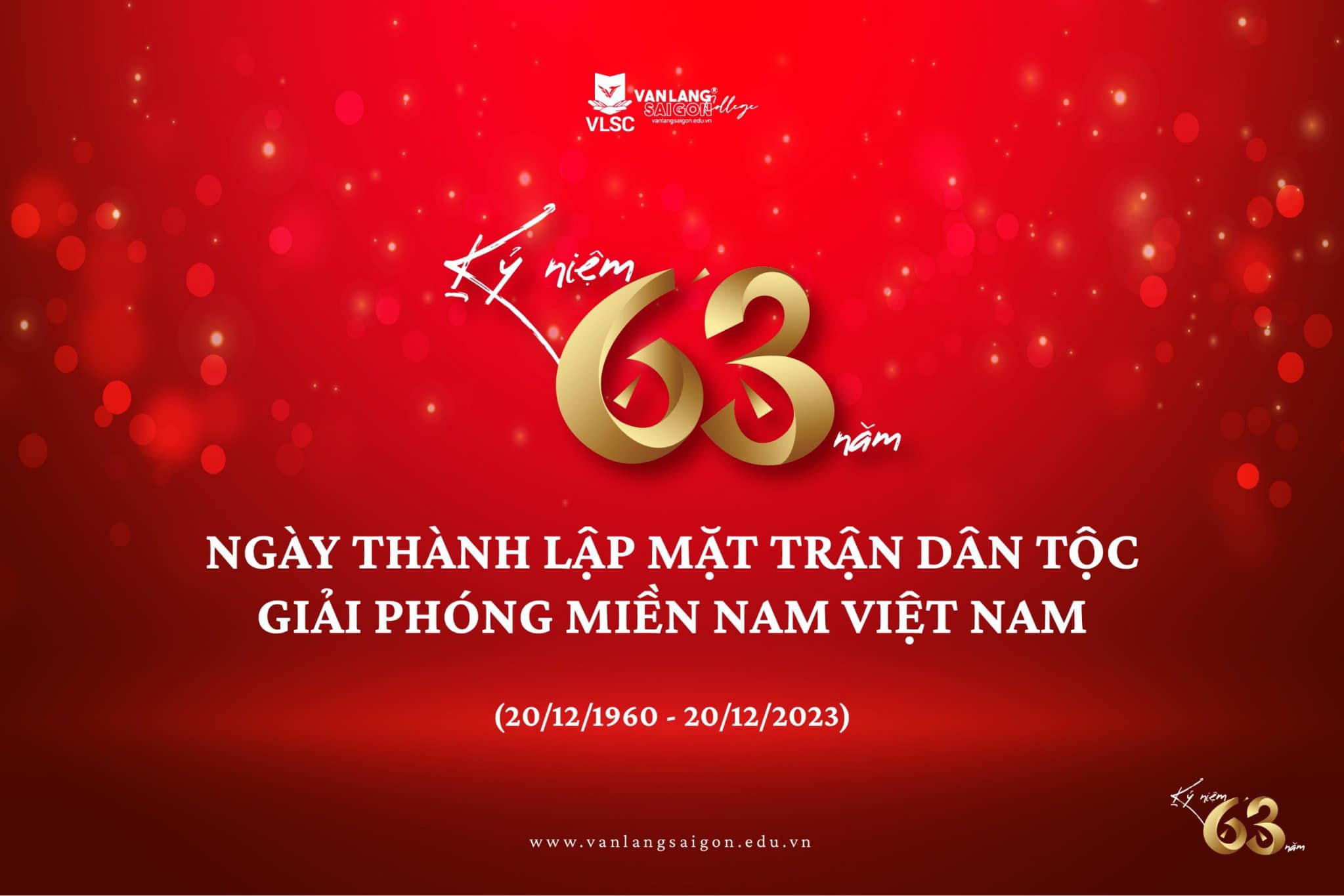 Chào mừng kỷ niệm 63 năm Ngày thành lập Mặt trận Dân tộc Giải phóng miền Nam Việt Nam (20/12/1960 - 20/12/2023)